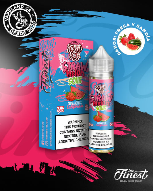 Finest Straw Melon Sour Belts 3mg y 6mg.