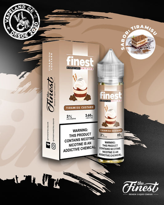 Finest Tiramisu Custard 3mg y 6mg.