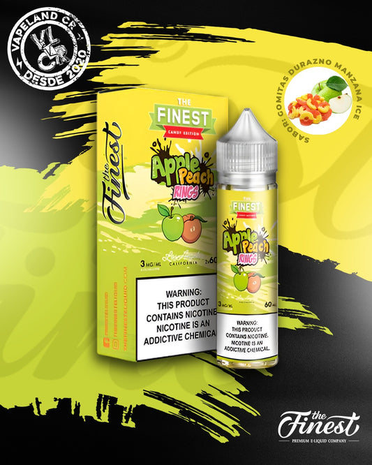 Finest Apple Peach Rings 3mg y 6mg.