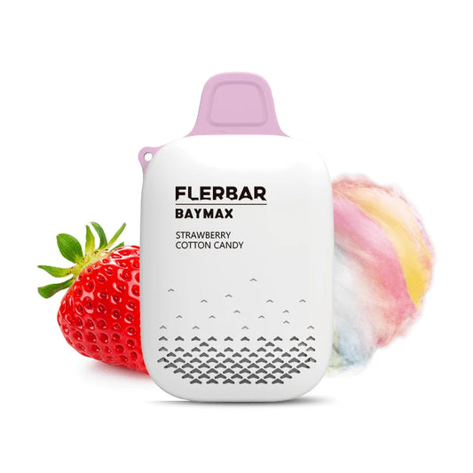 Flerbar Strawberry Cotton Candy Baymax 5000 puffs 0%.