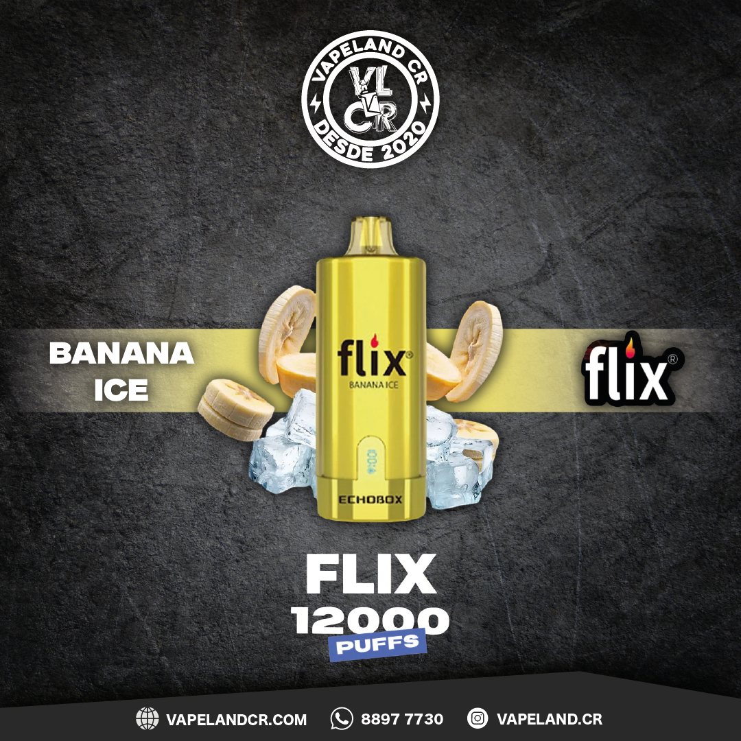 Flix Echobox Banana Ice 12000 puffs.