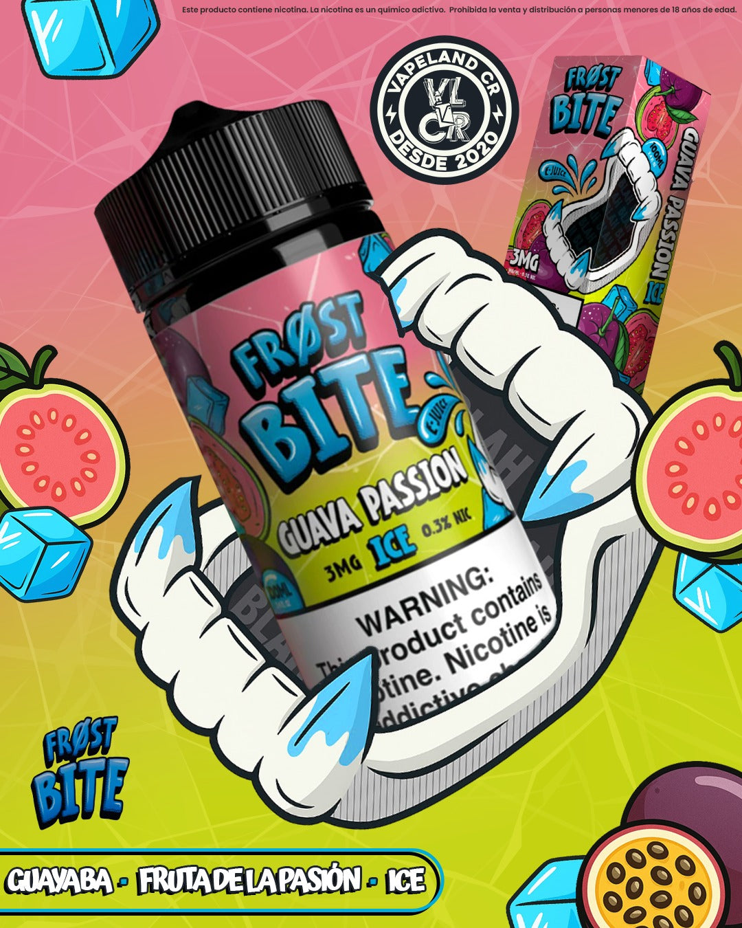 Frost Bite Guava Passion Ice 3mg y 6mg.