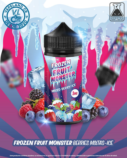 Frozen Fruit Monster Mixed Berry Ice 0mg, 3mg y 6mg.