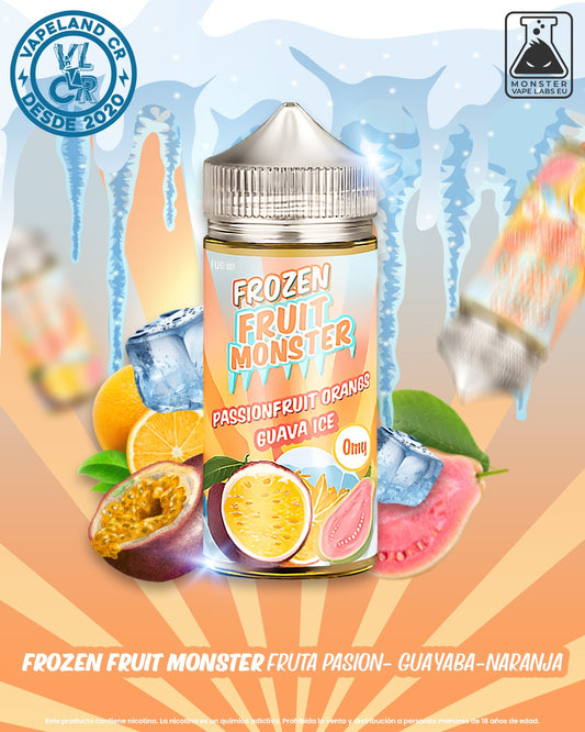 Frozen Fruit Monster Passionfruit Orange Guava Ice 0mg, 3mg y 6mg.