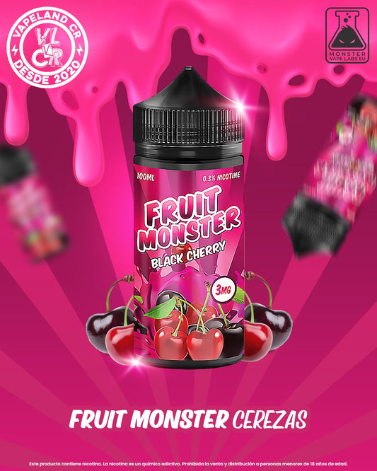 Fruit Monster Black Cherry 0mg, 3mg y 6mg.