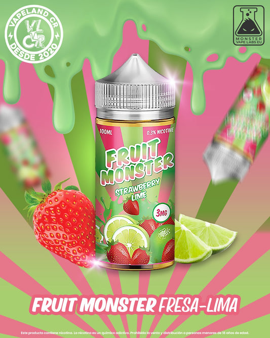 Fruit Monster Strawberry Lime 0mg y 3mg.