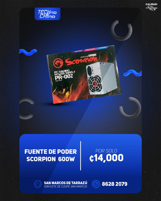 Fuente de poder Marvo Scorpion PR-002.