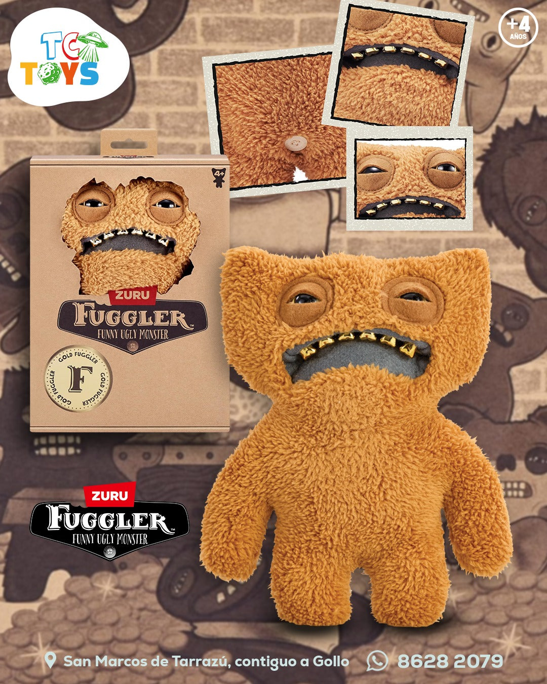 Fuggler Zuru Funny Ugly Monster Gold Fuggler.
