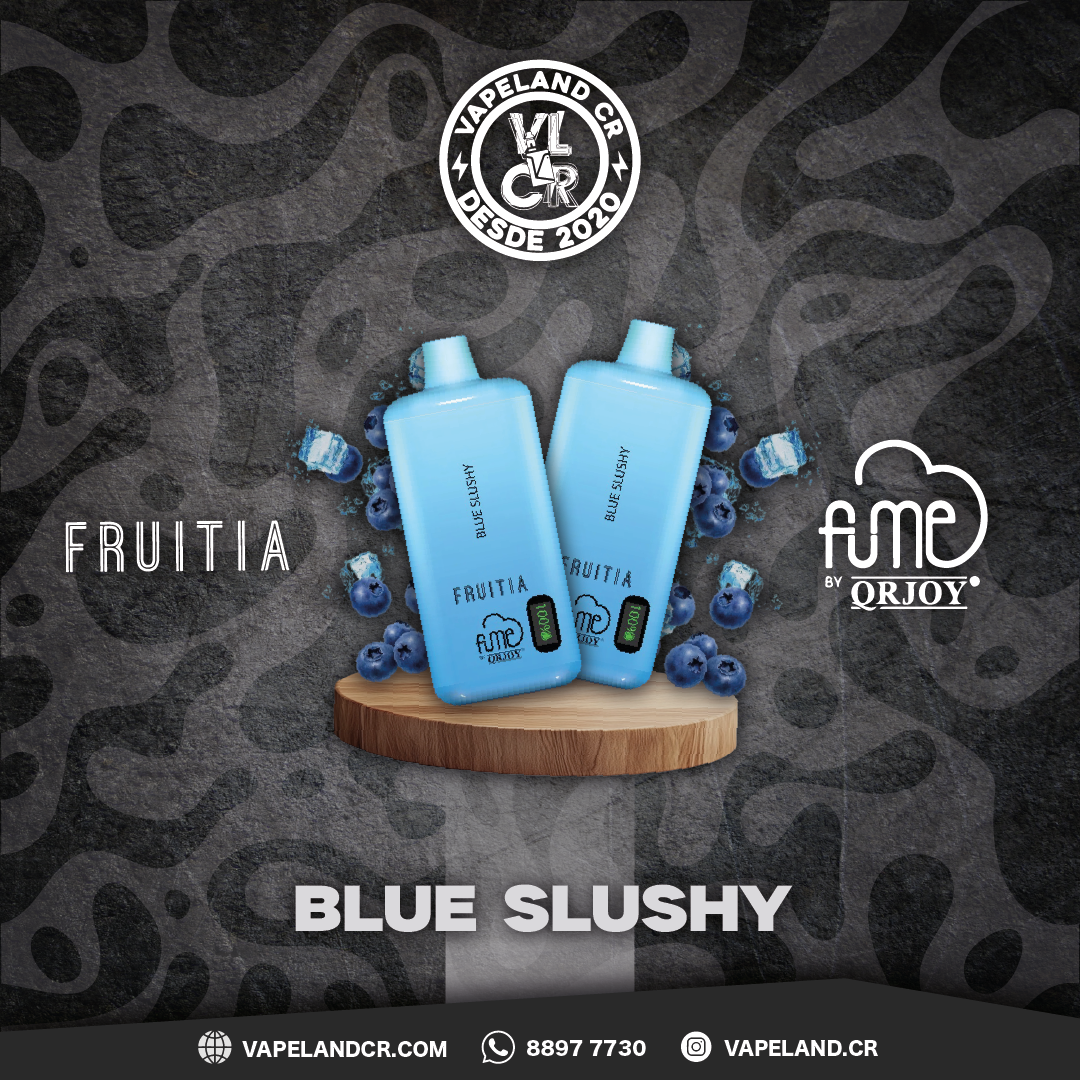 Fume Fruitia Blue Slushy 8000 puffs.