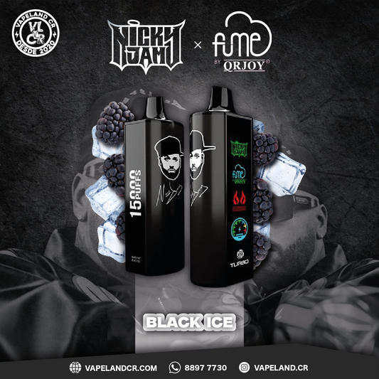 Fume X Nicky Jam Black Ice 15000 puffs.