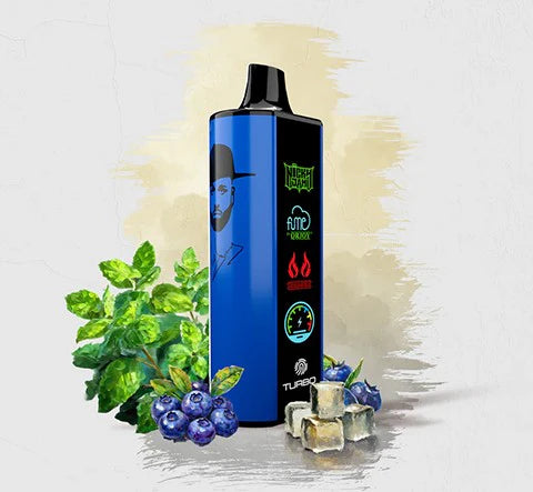 Fume X Nicky Jam Blueberry Mint 15000 puffs.