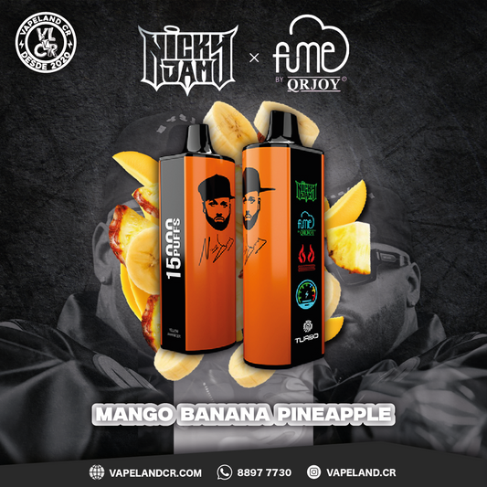 Fume X Nicky Jam Mango Banana Pineapple 15000 puffs.