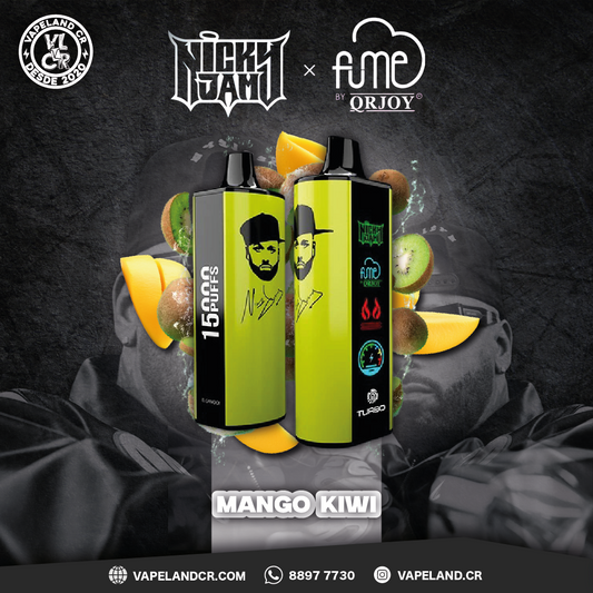 Fume X Nicky Jam Mango Kiwi 15000 puffs.