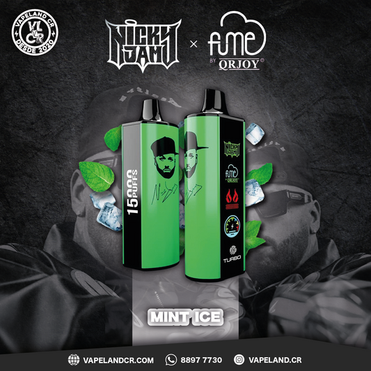 Fume X Nicky Jam Mint Ice 15000 puffs.