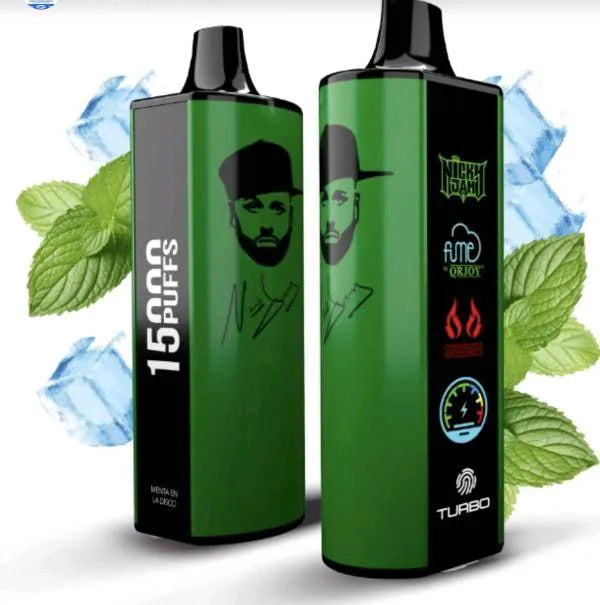 Fume X Nicky Jam Mint Ice 15000 puffs.