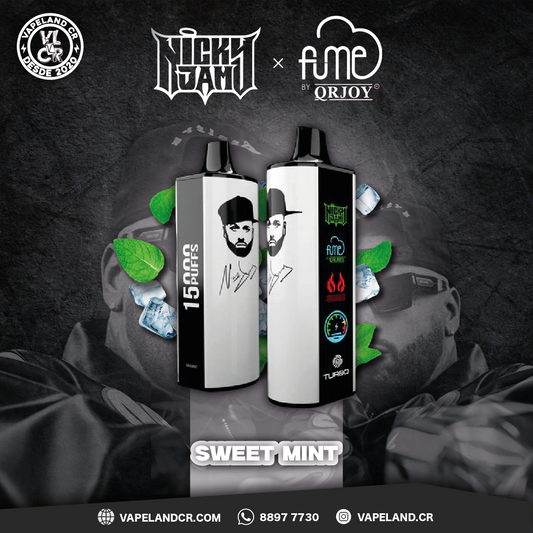 Fume X Nicky Jam Sweet Mint 15000 puffs.