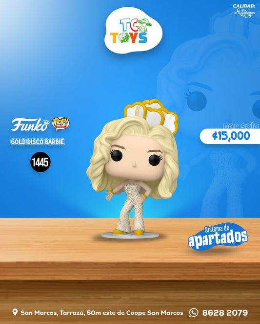 Funko Pop Barbie The Movie Gold Disco Barbie 1445.