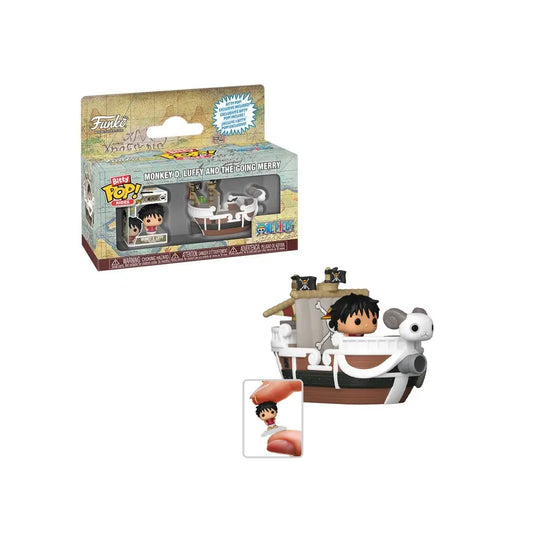 Funko Pop Bitty Monkey D.Luffy and the Going Merry.