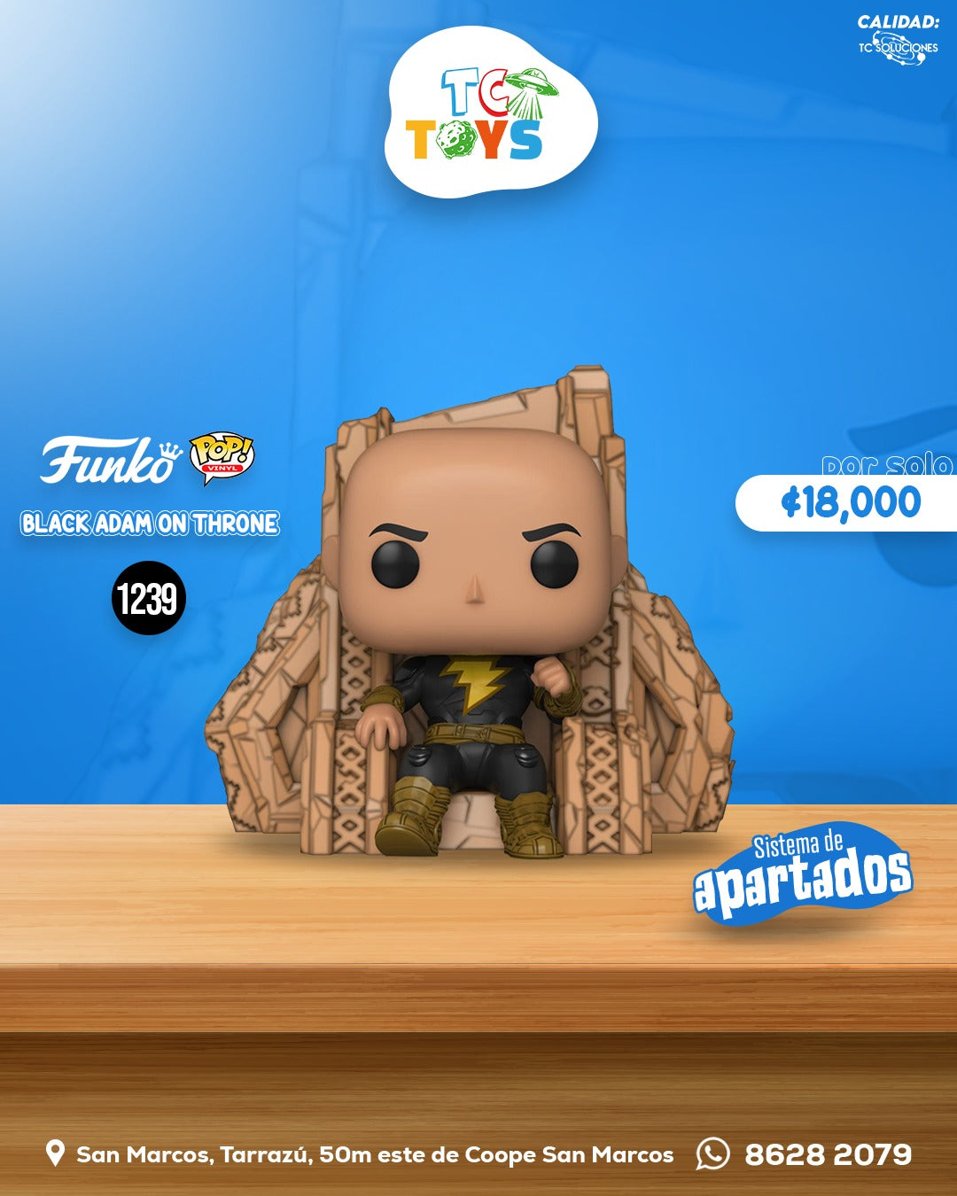 Funko Pop Deluxe Black Adam On Throne 1239.