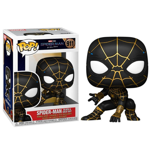 Funko Pop Marvel Studios Spider-Man Black & Gold Suit 911.