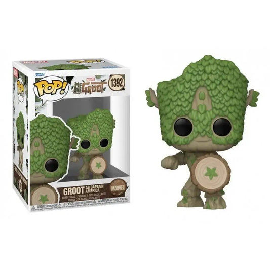 Funko Pop We Are Groot Groot As Captain America 1392.