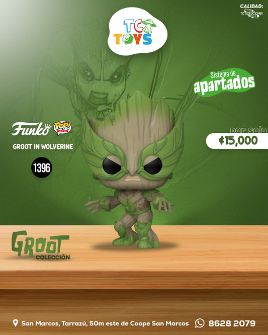 Funko Pop We Are Groot Groot As Wolverine 1396.