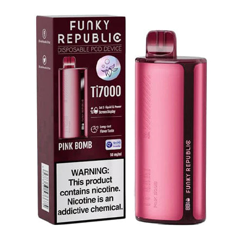 Funky Republic Ti7000 Pink Bomb 7000 puffs.