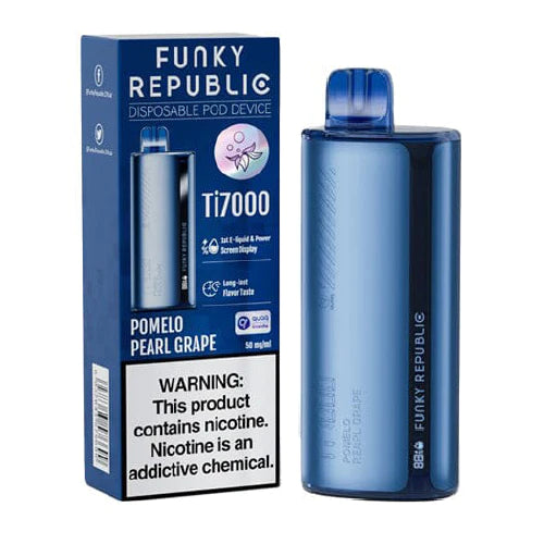 Funky Republic Ti7000 Pomelo Pearl Grape 7000 puffs.