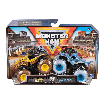 Monster Jam 2 Pack Earth Shaker Vs Megalodon.