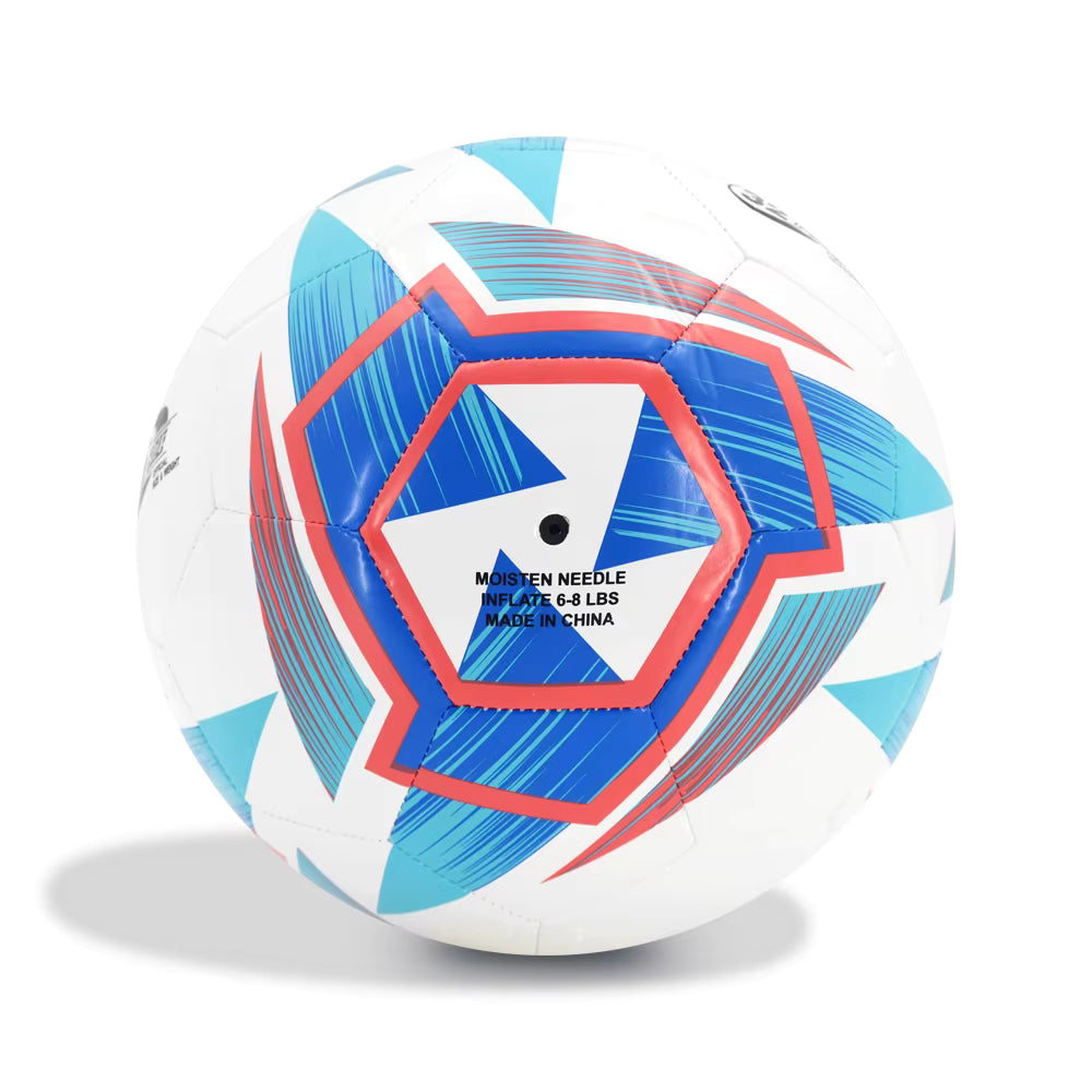 Balón de Futbol #5 No Limits Blanco con Azul.