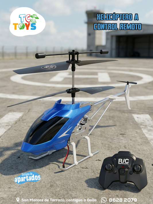 Helicóptero a Control Remoto Flying Sky Aviator Azul.