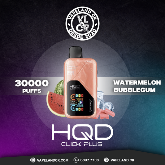HQD Click Plus Watermelon Bubblegum 30000 puffs.