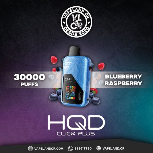 HQD Click Plus Blueberry Raspberry 30000 puffs.