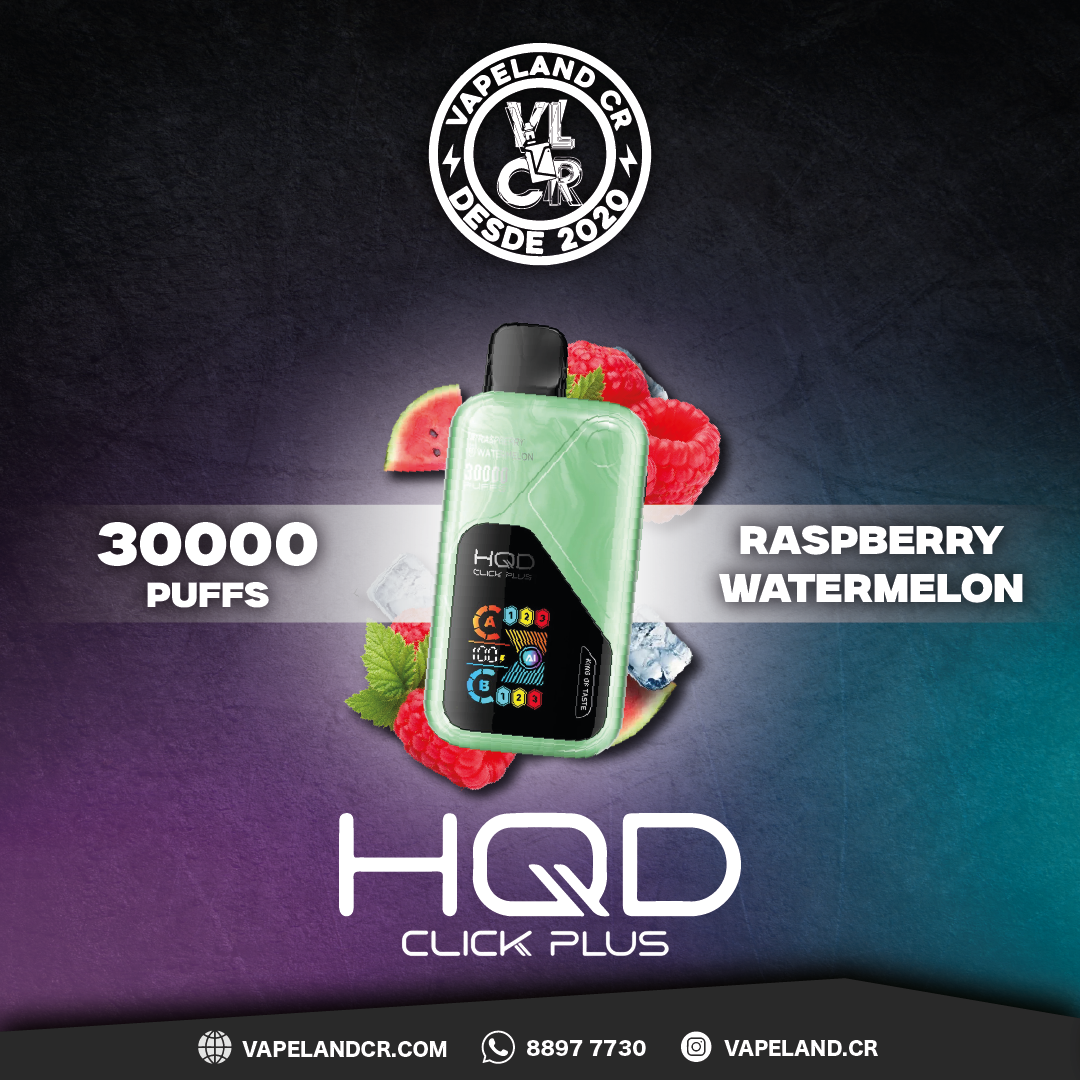 HQD Click Plus Raspberry Watermelon 30000 puffs.