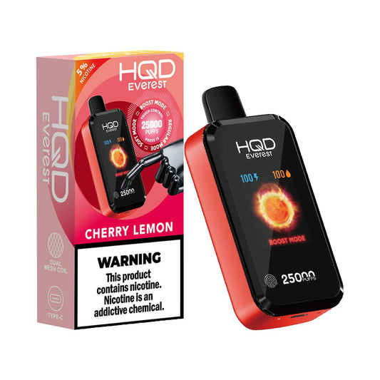HQD Everest Cherry Lemon 25000 puffs.