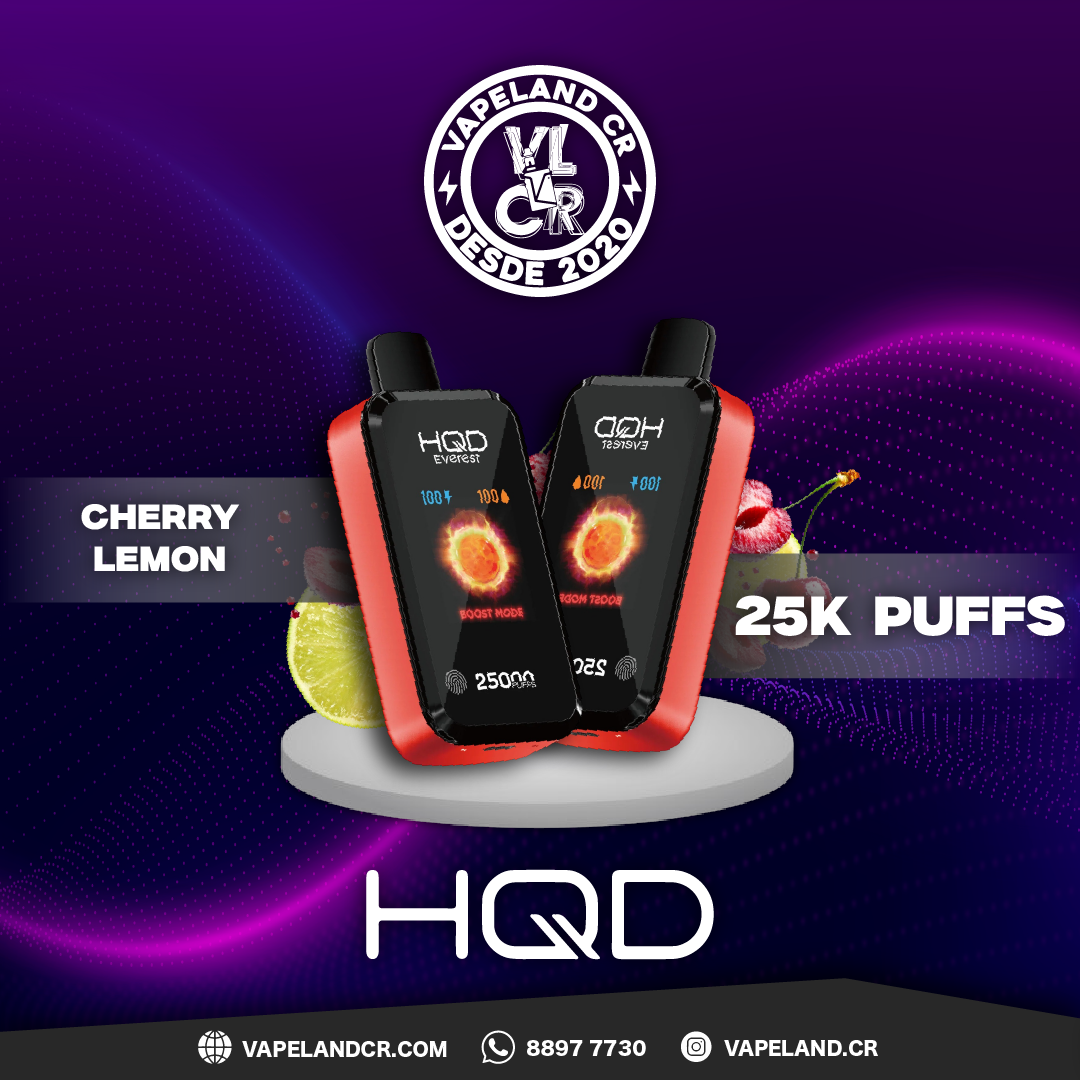 HQD Everest Cherry Lemon 25000 puffs.