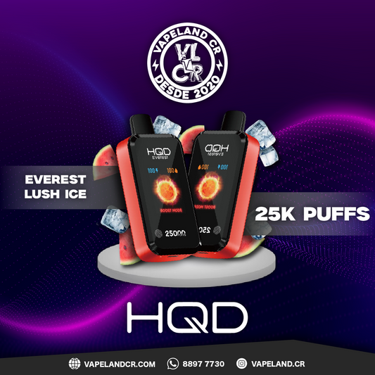 HQD Everest Lush Ice 25000 puffs.