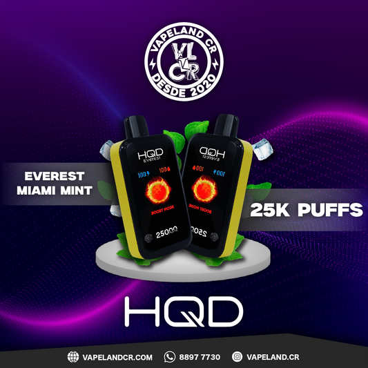 HQD Everest Miami Mint 25000 puffs.