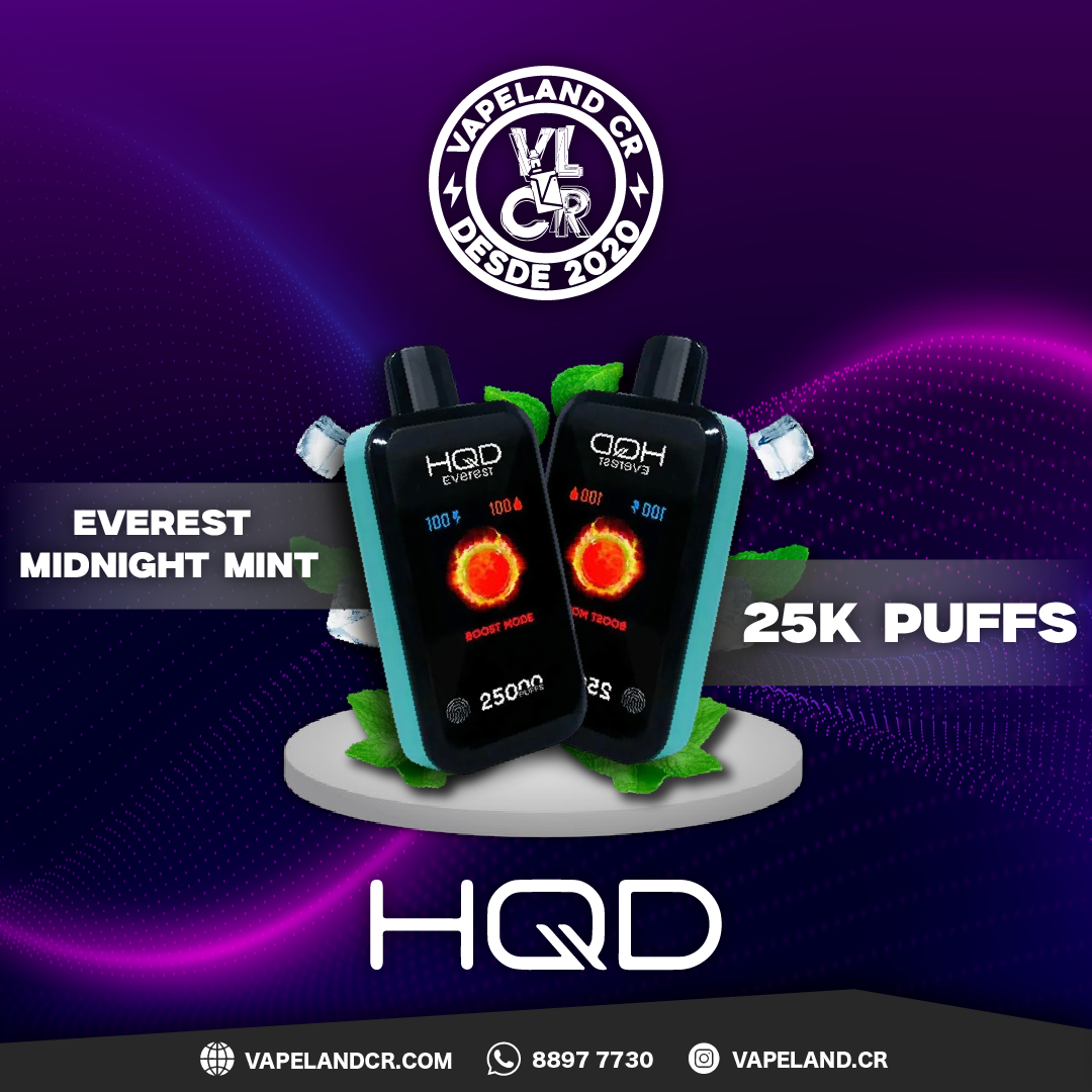 HQD Everest Midnight Mint 25000 puffs.