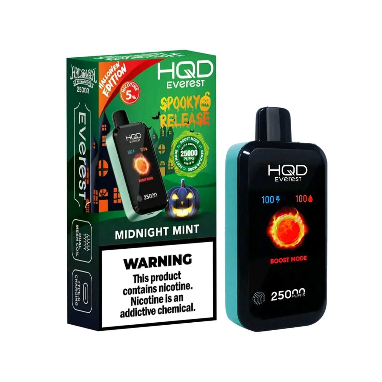 HQD Everest Midnight Mint 25000 puffs.