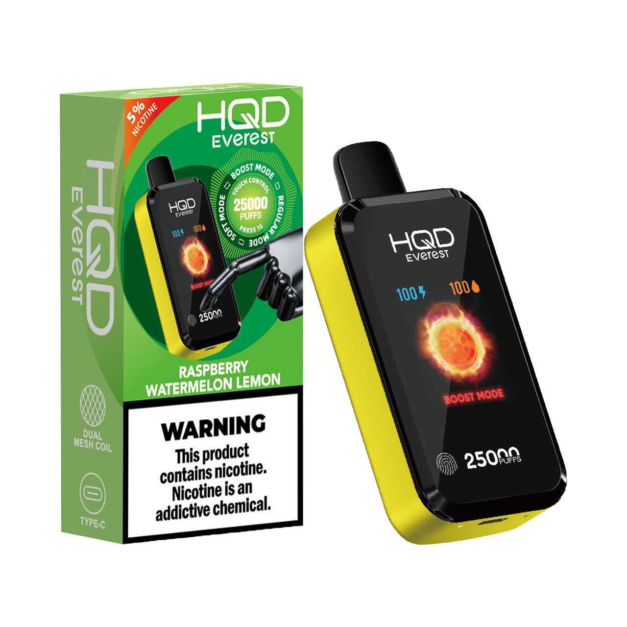 Miami Mint HQD Everest Vape Desechable Nicotina 25000 Puff – Grow Shop Ecuador