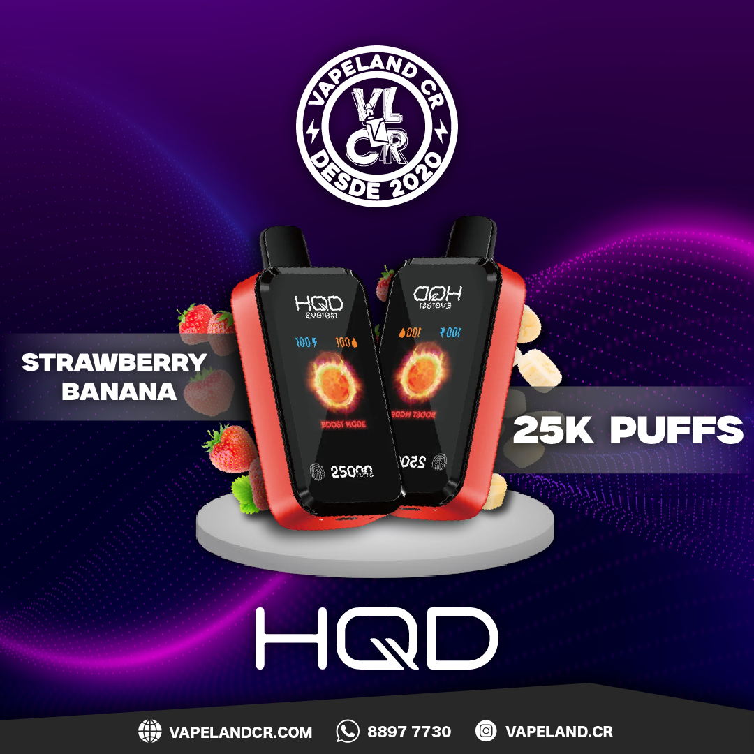 HQD Everest Strawberry Banana 25000 puffs.
