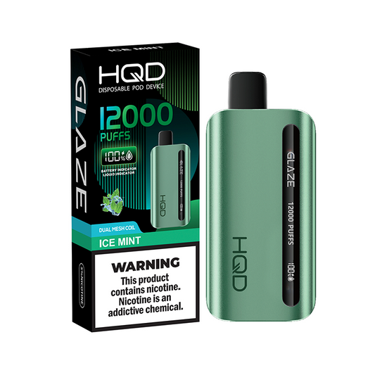 HQD Ice Mint 12000 puffs.