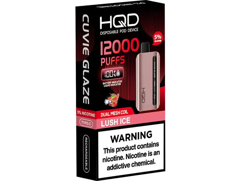 HQD Lush Ice 12000 puffs.