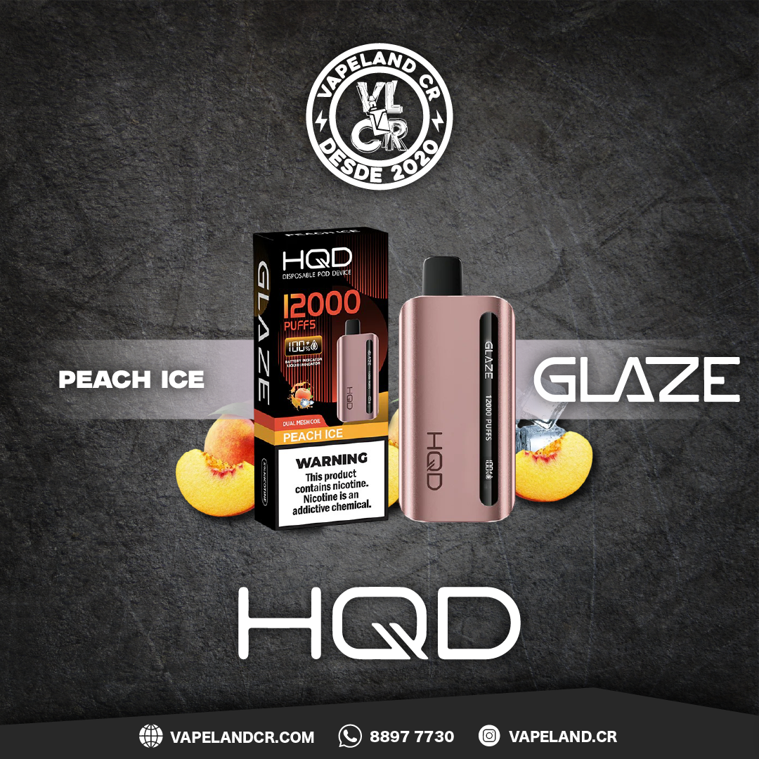 HQD Peach Ice 12000 puffs.