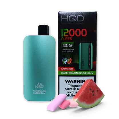 HQD Watermelon Bubblegum 12000 puffs.