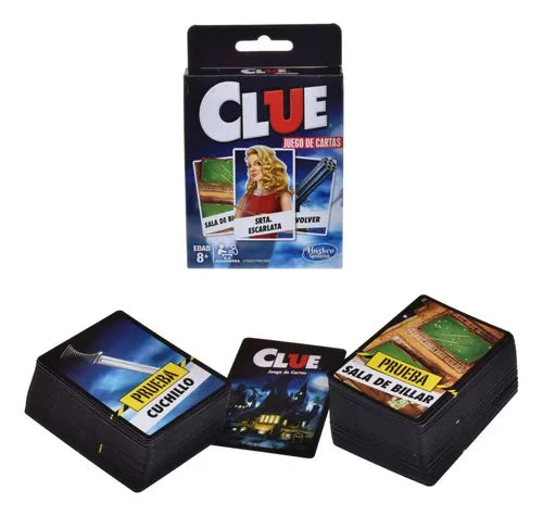 Hasbro Gaming CLUE Juego de Cartas.