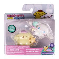 Hello Kitty And Friends Pompompurin y Cinnamoroll Jazwares.