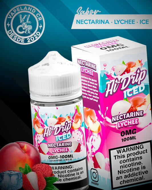 Hi-Drip Iced Nectarine Lychee 3mg y 6mg.