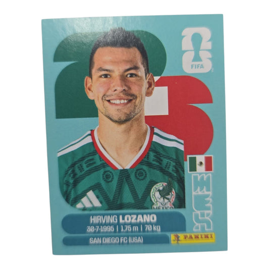 Hirving Lozano MEX 15 Mundial 2026 Panini.
